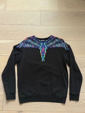 100% Authentic Marcelo Burlon Country of Milan Chalk Wings Sweatshirt